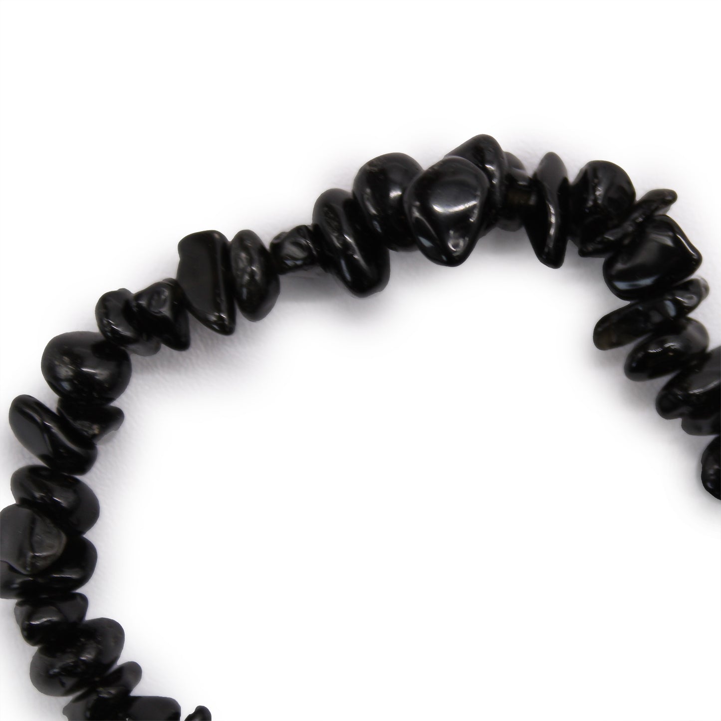 Black Agate Crystal Chip Bracelet - Crystal Nest