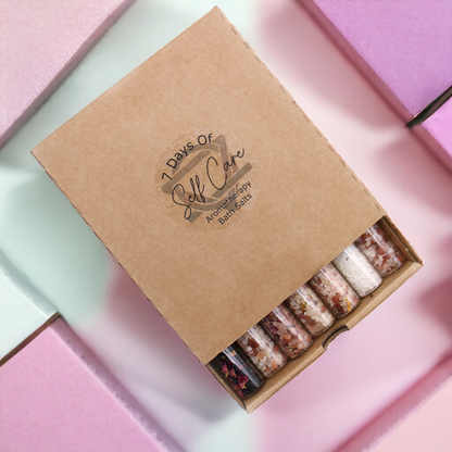 7 Blend Spa Bath Salt Vials Gift Set | Relax, Detox & Revitalise