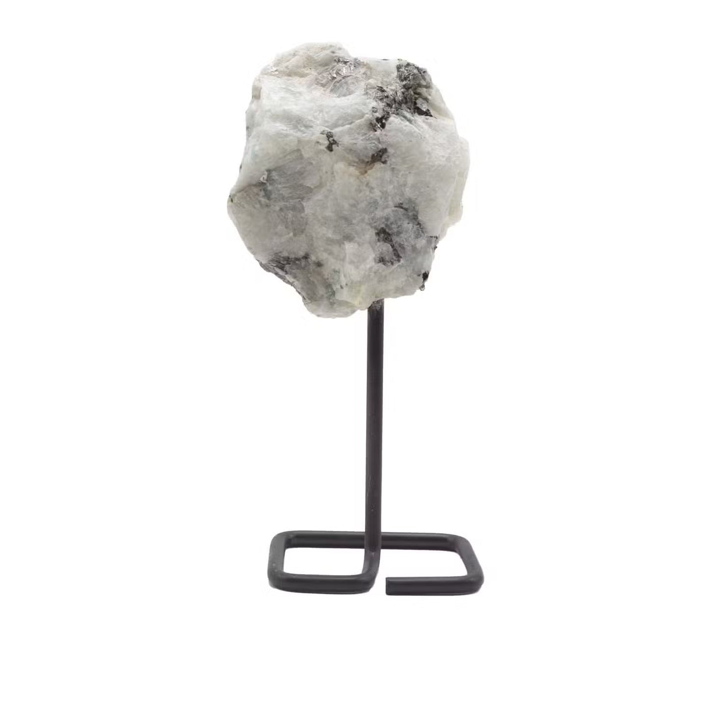 Rainbow Moonstone Crystal on Metal Stand