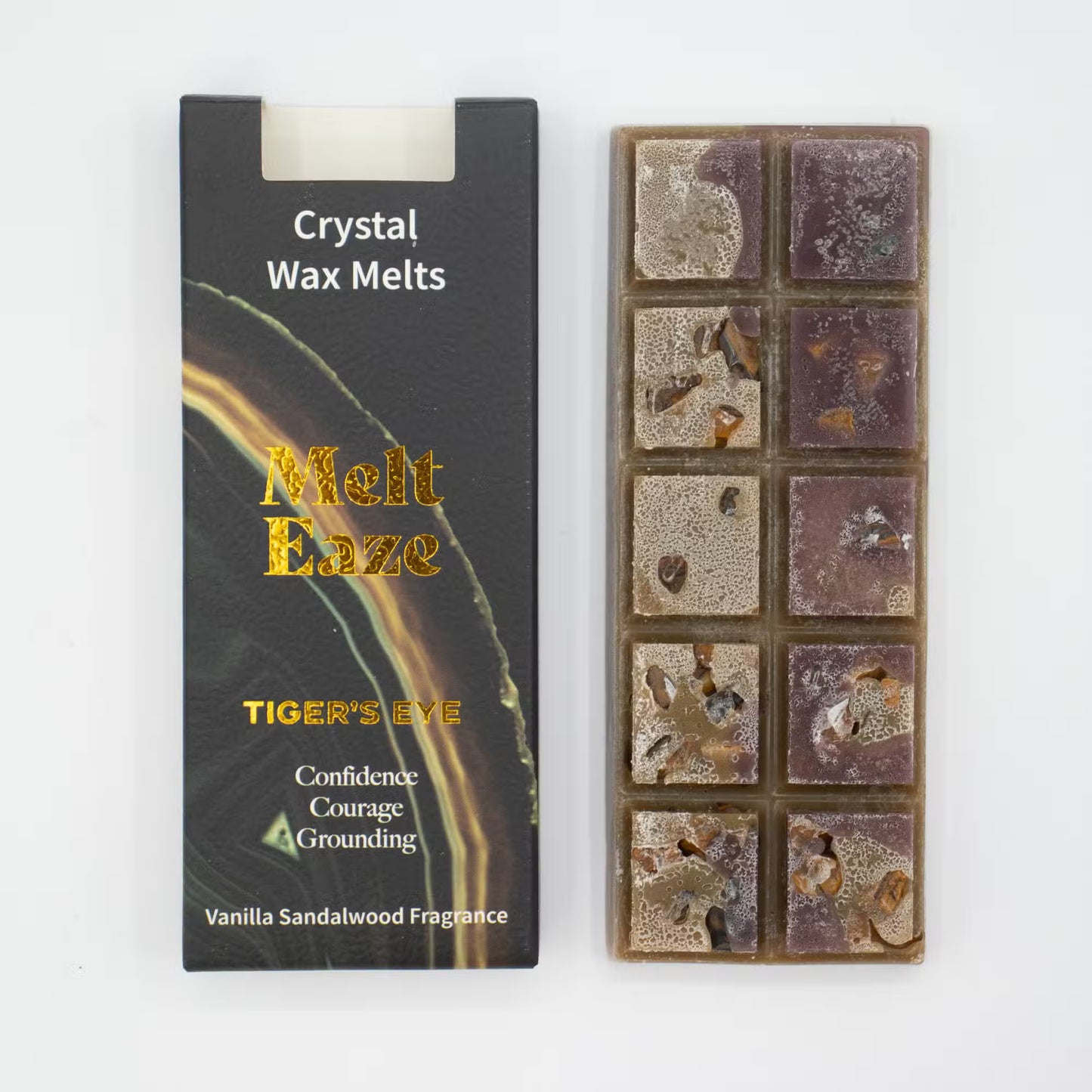 Vanilla Sandalwood & Tiger Eye Crystal Wax Melts