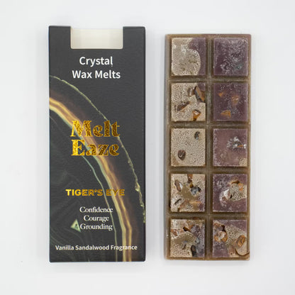 Vanilla Sandalwood & Tiger Eye Crystal Wax Melts