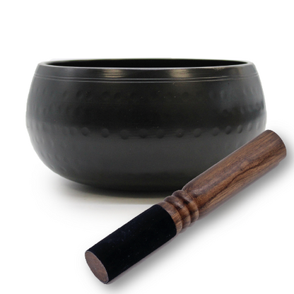 Black Beaten Brass Singing Bowl | Small | 14cm