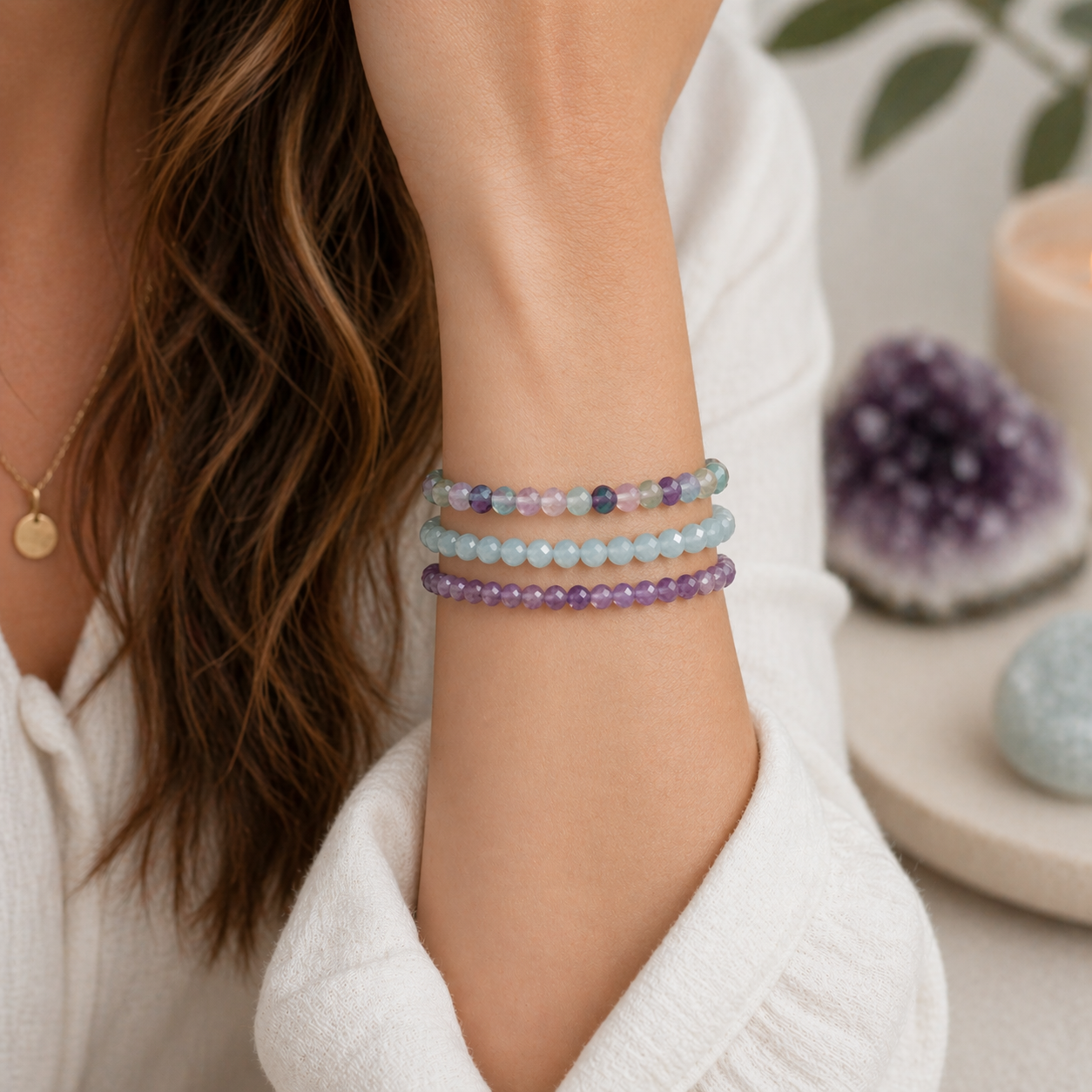 Find Your Clarity | Crystal Energy Bracelet Set