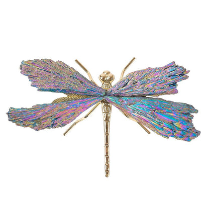 Dragonfly with Kyanite Aura Wings - Crystal Nest