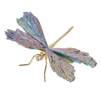Dragonfly with Kyanite Aura Wings - Crystal Nest