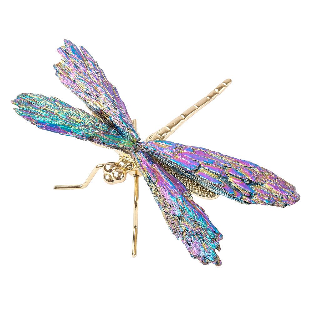Dragonfly with Kyanite Aura Wings - Crystal Nest