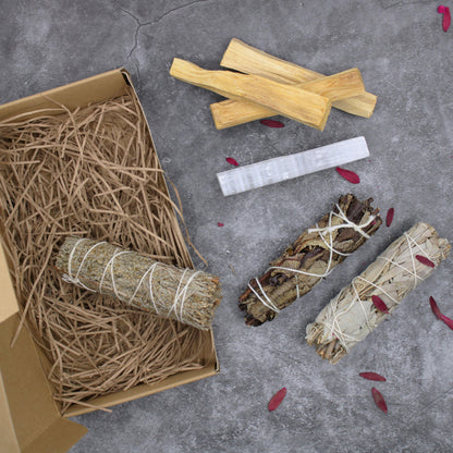 Energy Cleansing & Smudging Kit - Crystal Nest