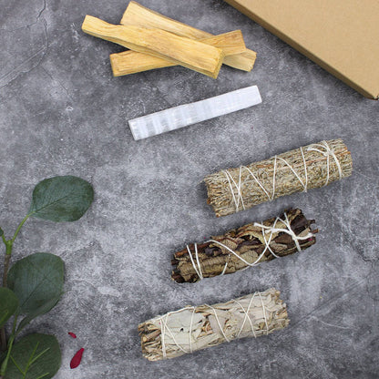 Energy Cleansing & Smudging Kit - Crystal Nest