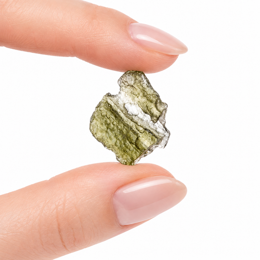 Moldavite Rough Crystal (1.0–1.2g) | Czech Tektite