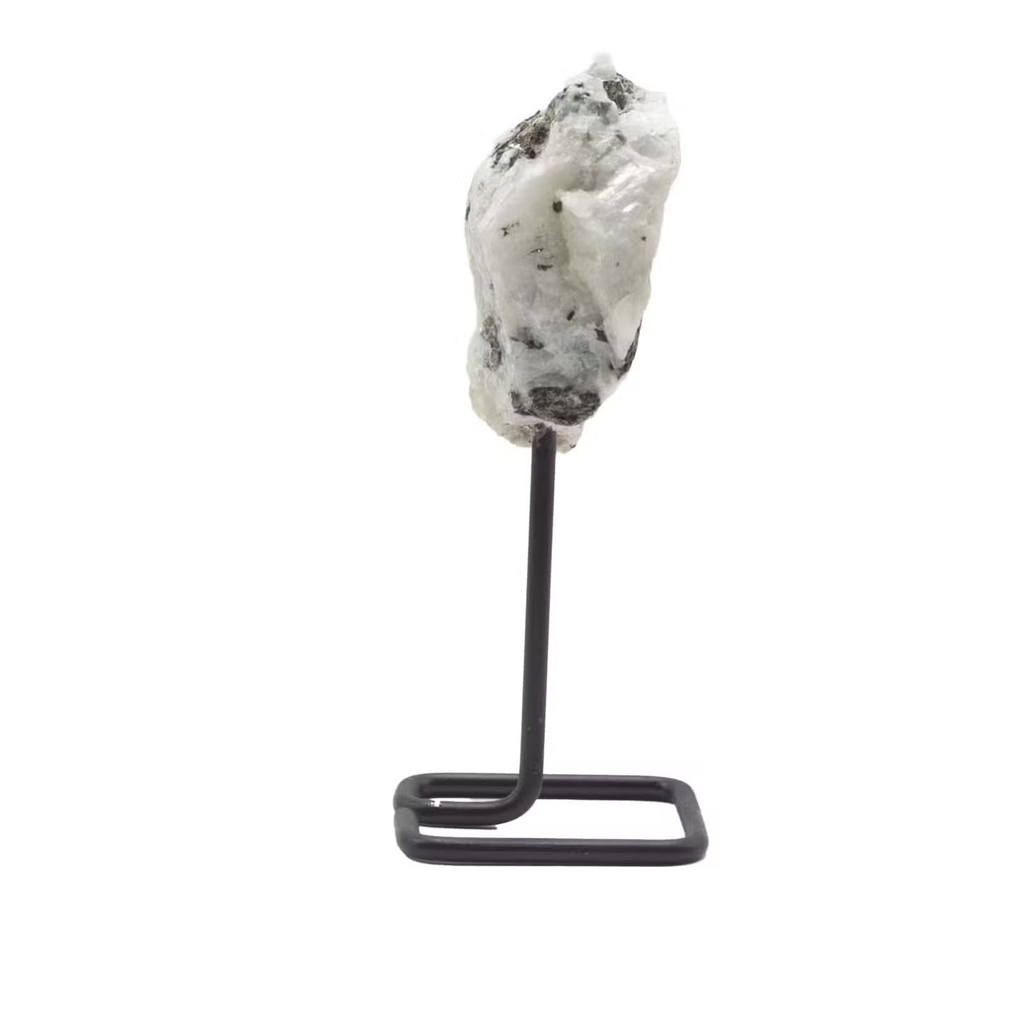 Rainbow Moonstone Crystal on Metal Stand