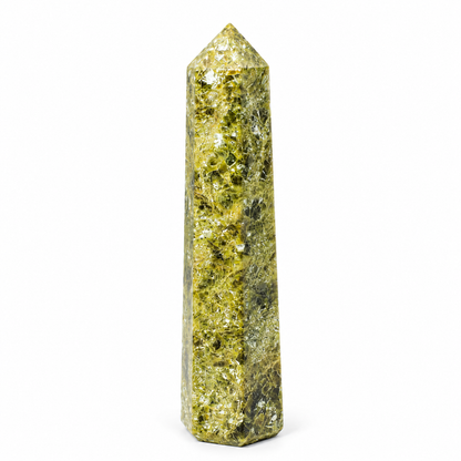 Epidote Crystal Tower Point | 11cm - Crystal Nest