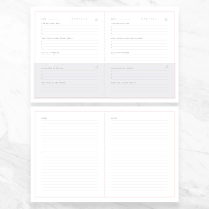 The Five Minute Journal | Daily Gratitude & Mindful Reflection Journal - Crystal Nest