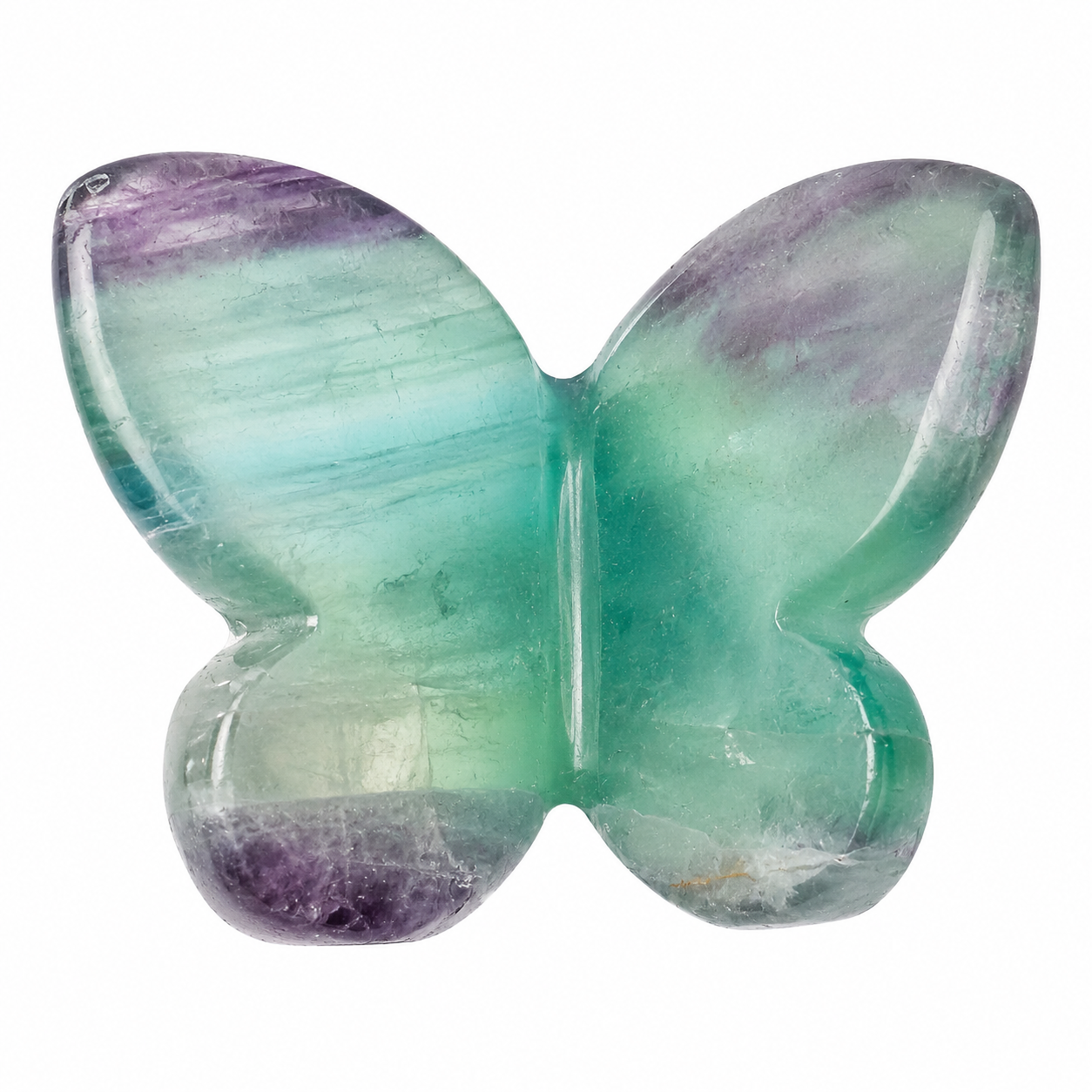 Fluorite Butterfly Crystal Carving