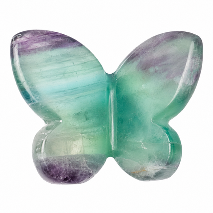 Fluorite Butterfly Crystal Carving