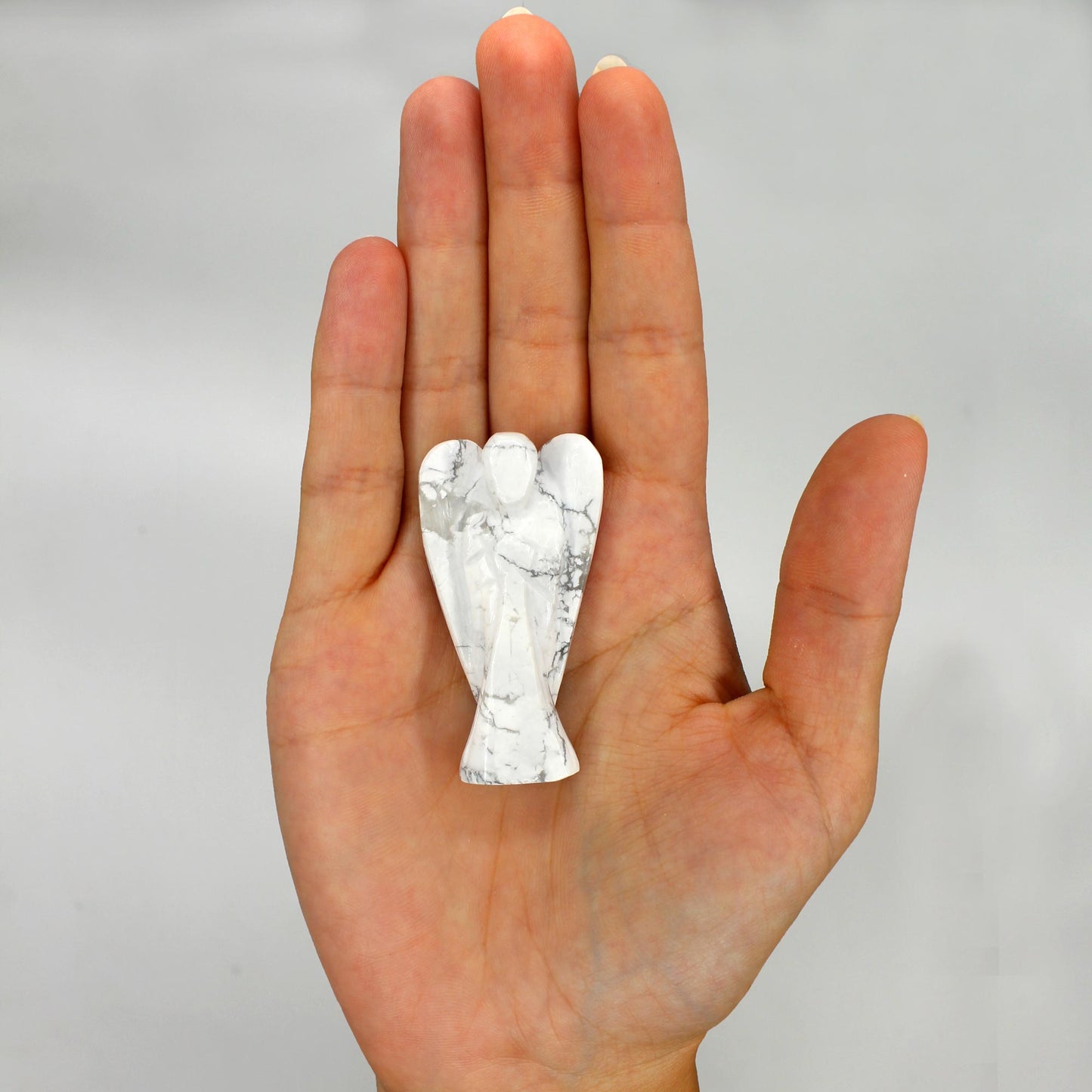 White Howlite Guardian Angel