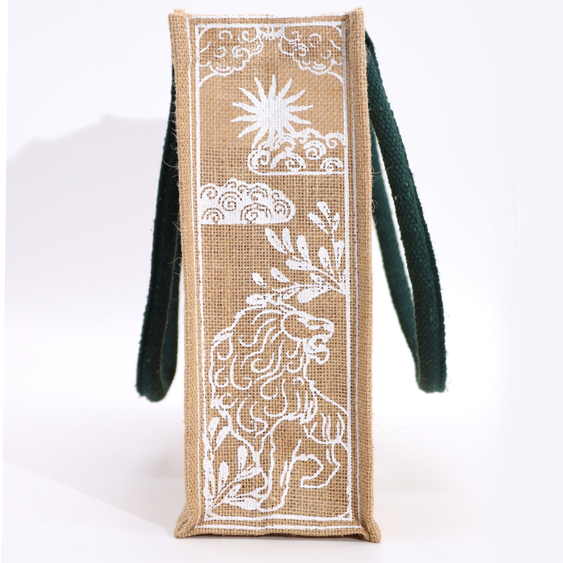 Hop Hare Affirmation Jute Tote Bag - Crystal Nest