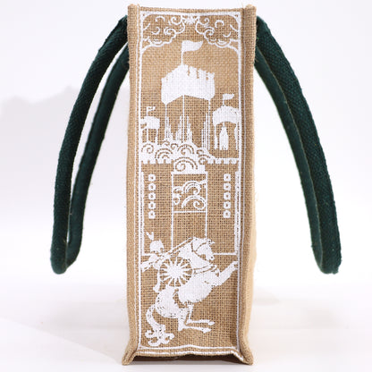 Hop Hare Affirmation Jute Tote Bag - Crystal Nest