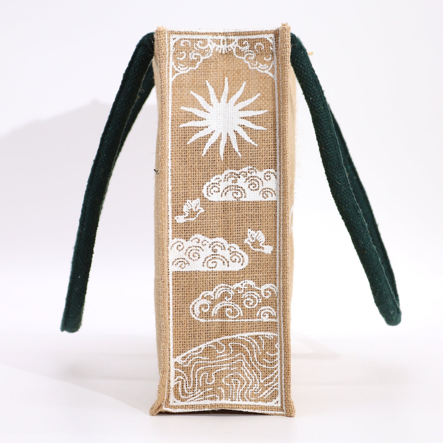 Hop Hare Affirmation Jute Tote Bag - Crystal Nest