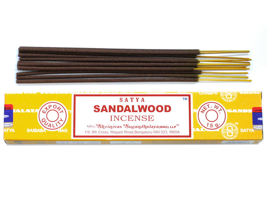 Satya Sandalwood Incense - Crystal Nest