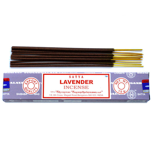 Satya Lavender Incense - Crystal Nest