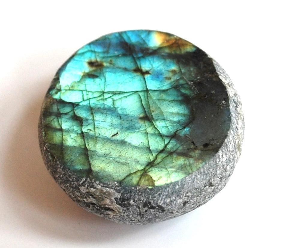 Labradorite Dragon Egg - Crystal Nest