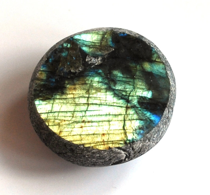 Labradorite Dragon Egg - Crystal Nest