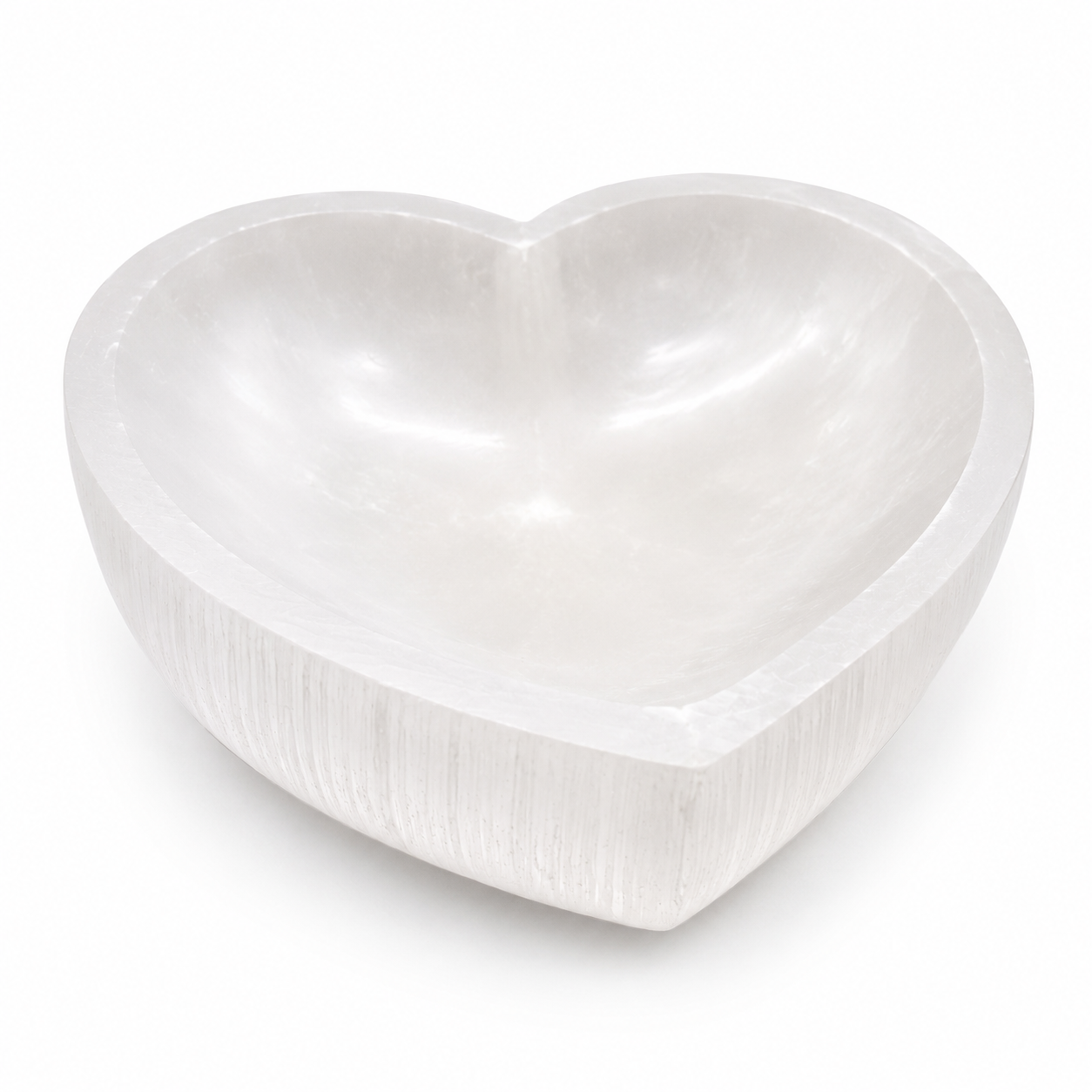 Large Heart Selenite Crystal Cleansing Bowl