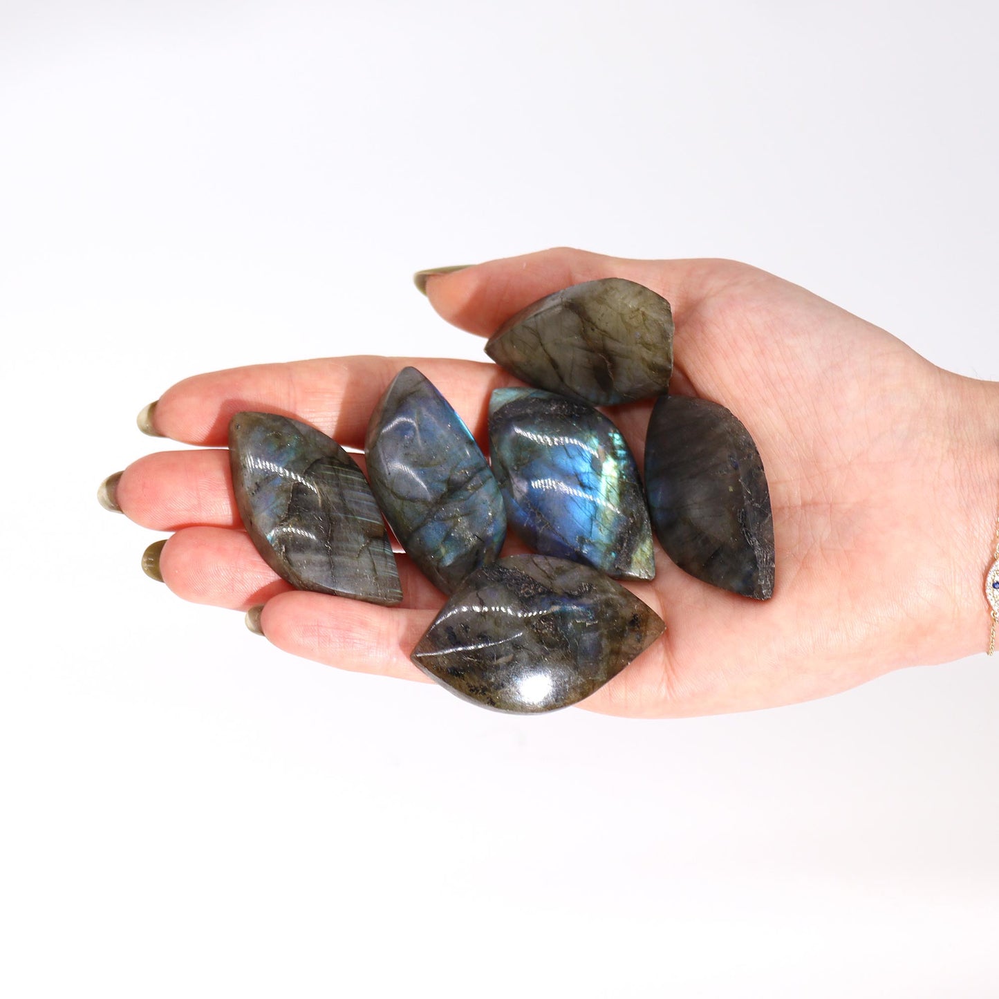 Labradorite Polished Leaf Stone