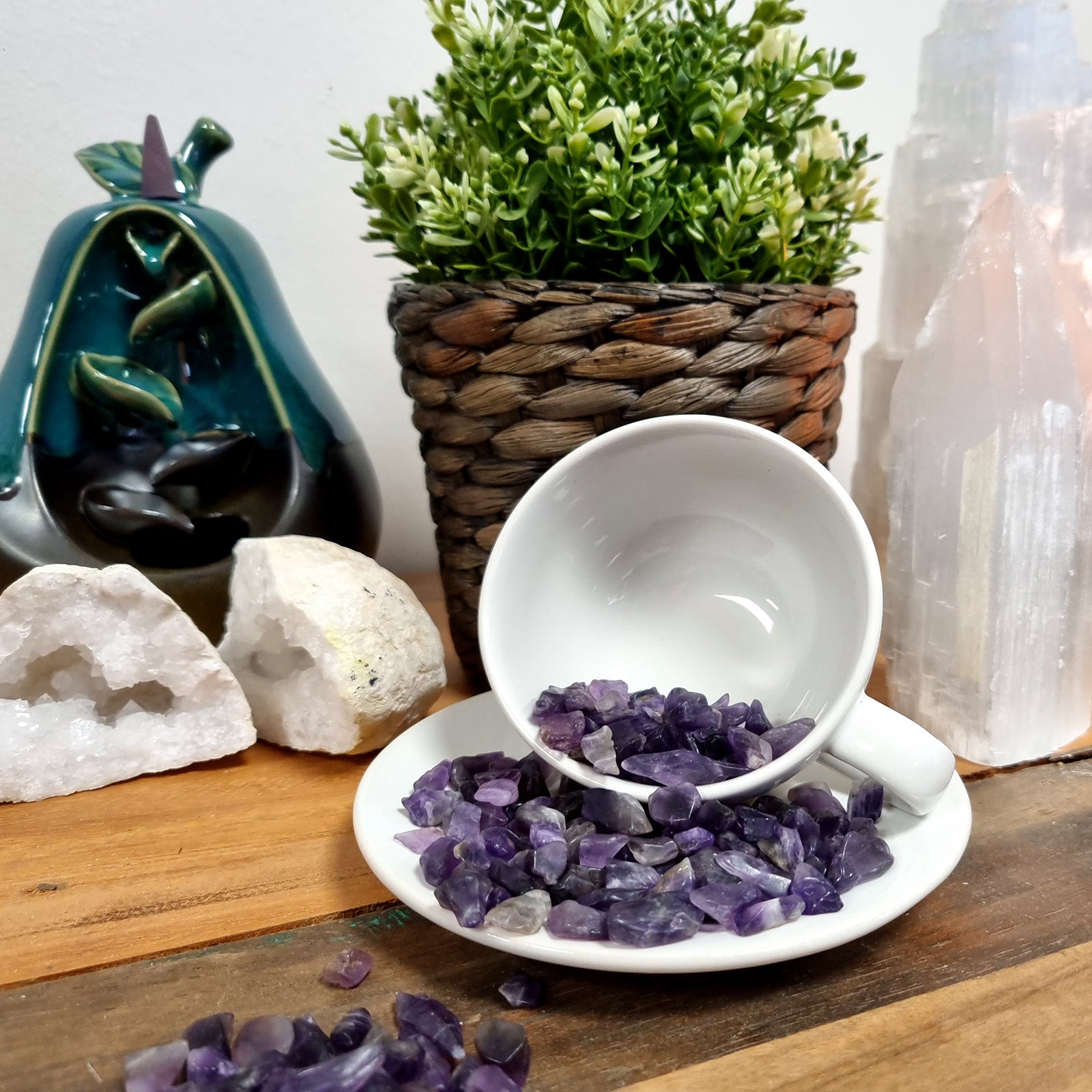 Amethyst Crystal Chips - 40g Bag - Crystal Nest