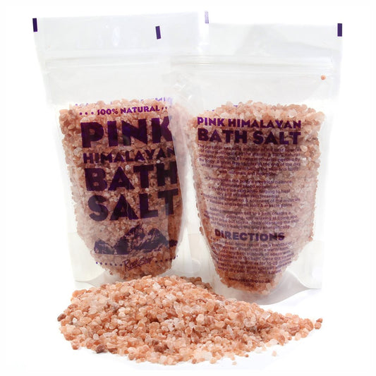 Himalayan Bath Salt Crystals 500g | Natural Pink Himalayan Salt