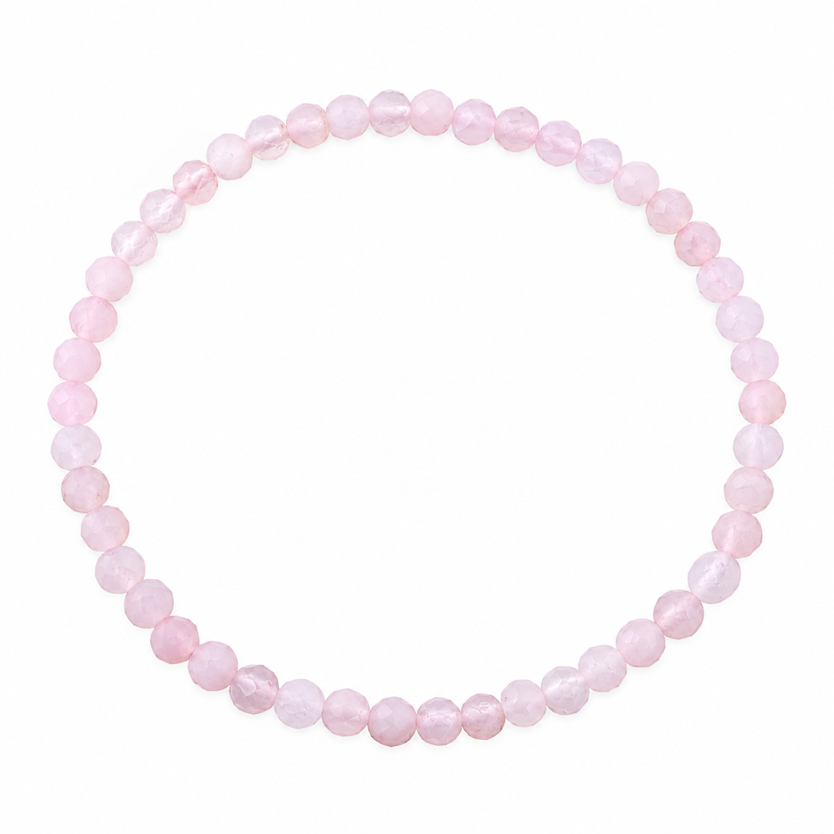 Open Your Heart | Rose Quartz Energy Bracelet (4mm) - Crystal Nest