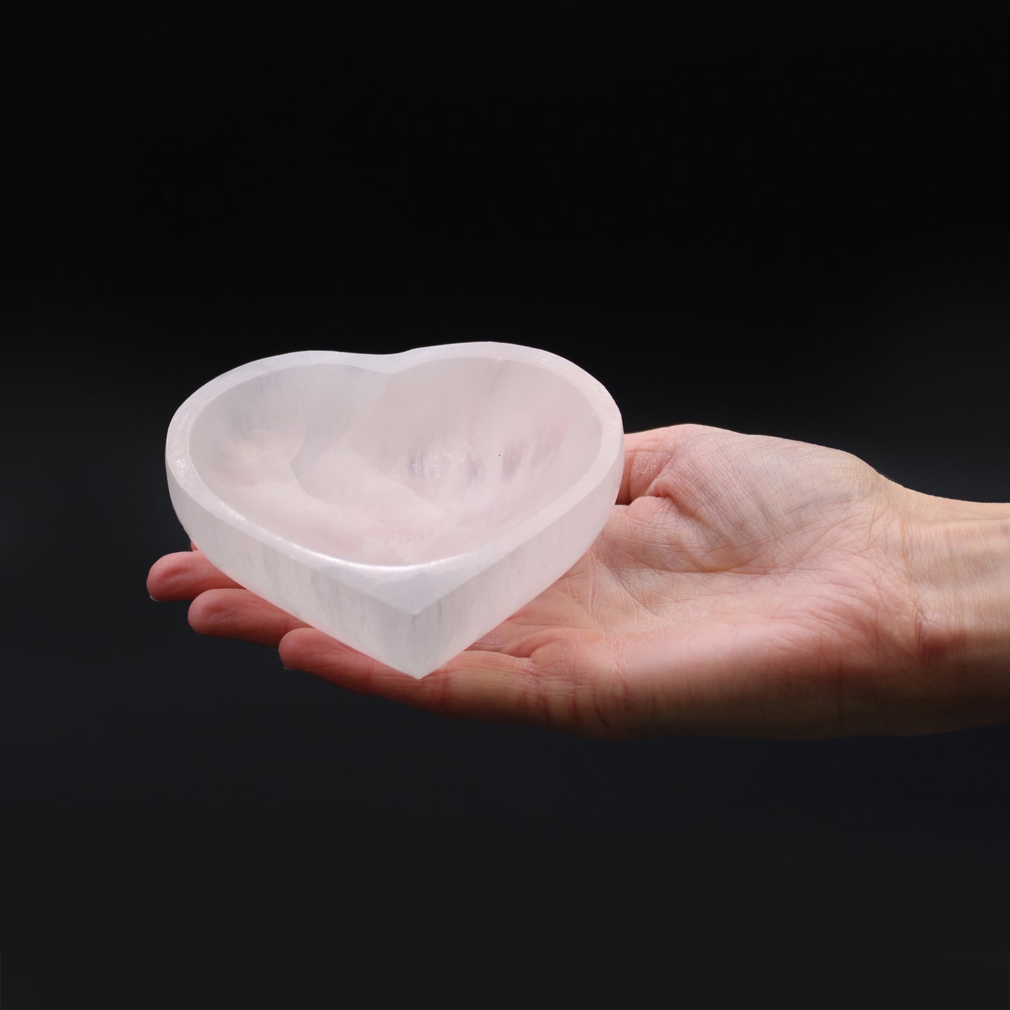 Heart Selenite Cleansing Bowl