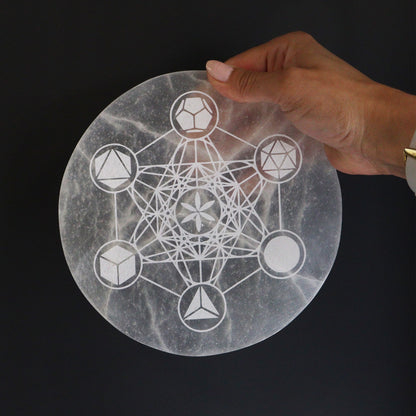 Sacred Geometry Charging Plate - Crystal Nest