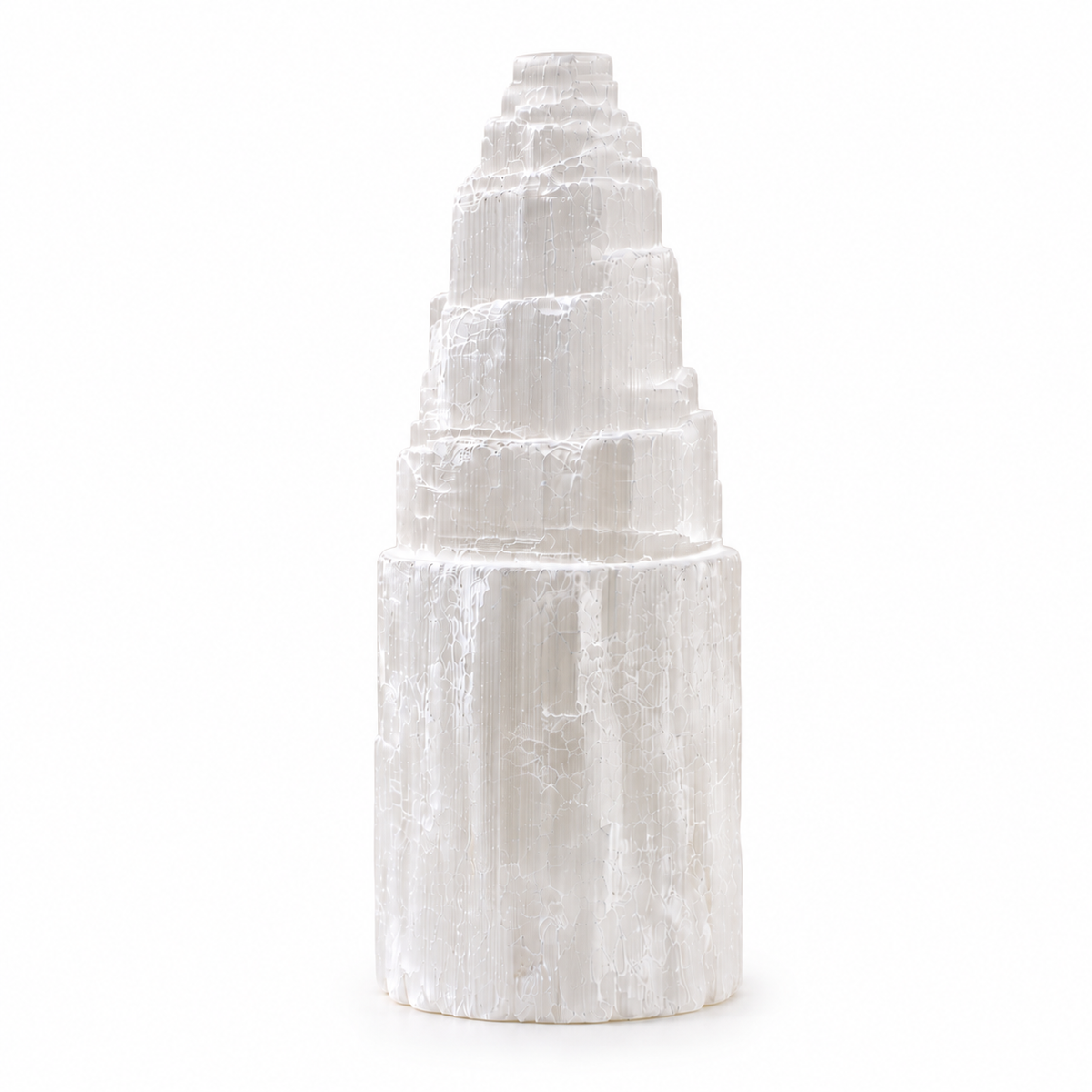 Natural Selenite Tower Lamp | Large 25cm - Crystal Nest