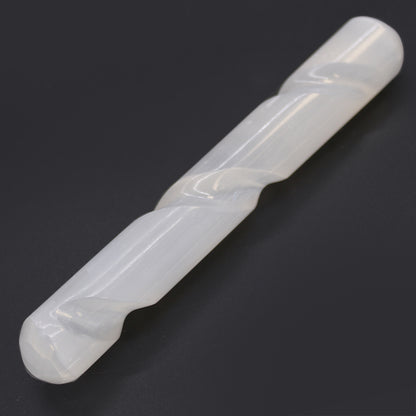 Rounded Spiral Selenite Wand - Crystal Nest