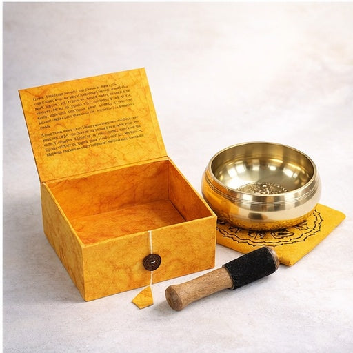 Special Meditation Brass Singing Bowl Set 10cm | Healing Sound & Relaxation - Crystal Nest