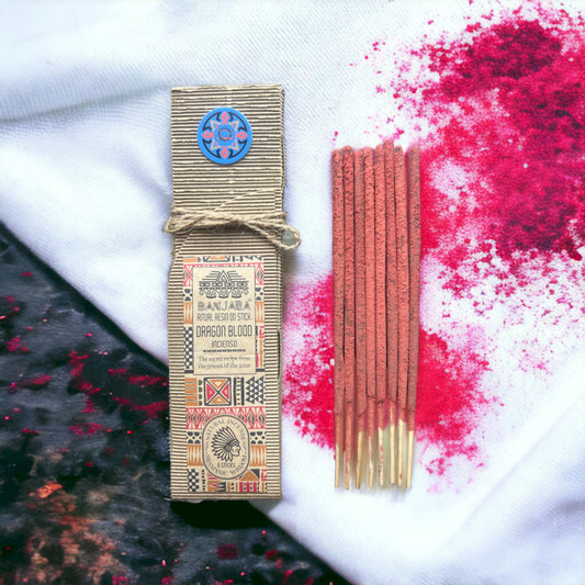 Banjara Ritual Resin on Stick | Dragon Blood Incense | Protection, Power & Purification - Crystal Nest