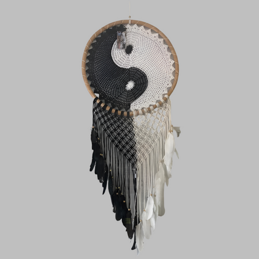 Extra Large Yin Yang Bali Dreamcatcher