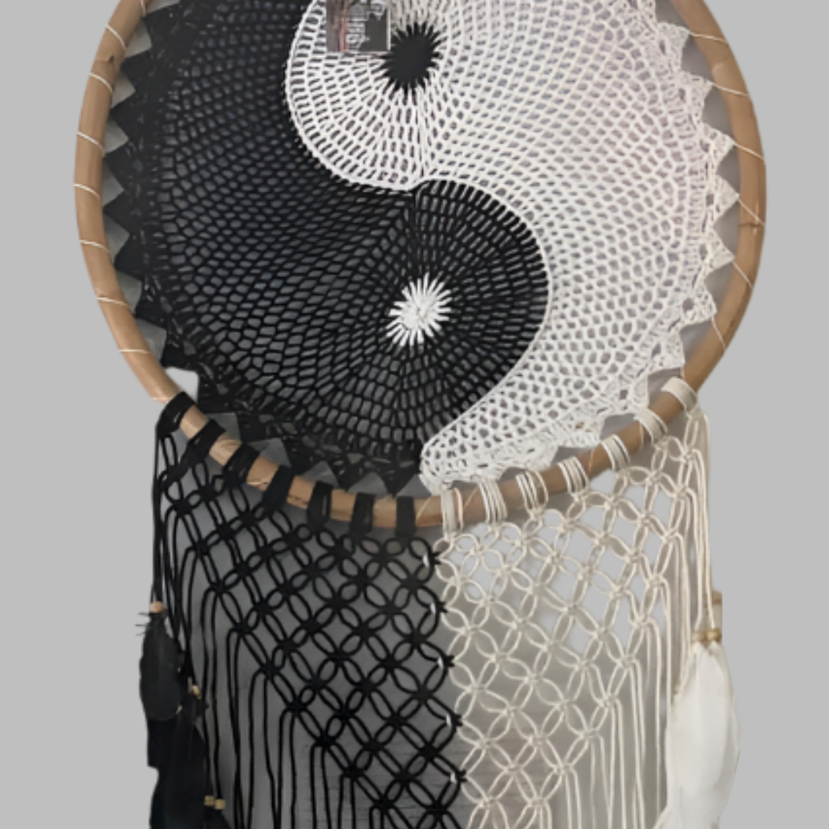 Extra Large Yin Yang Bali Dreamcatcher